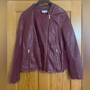 Calvin Klein - Faux Leather Jacket - Size L
